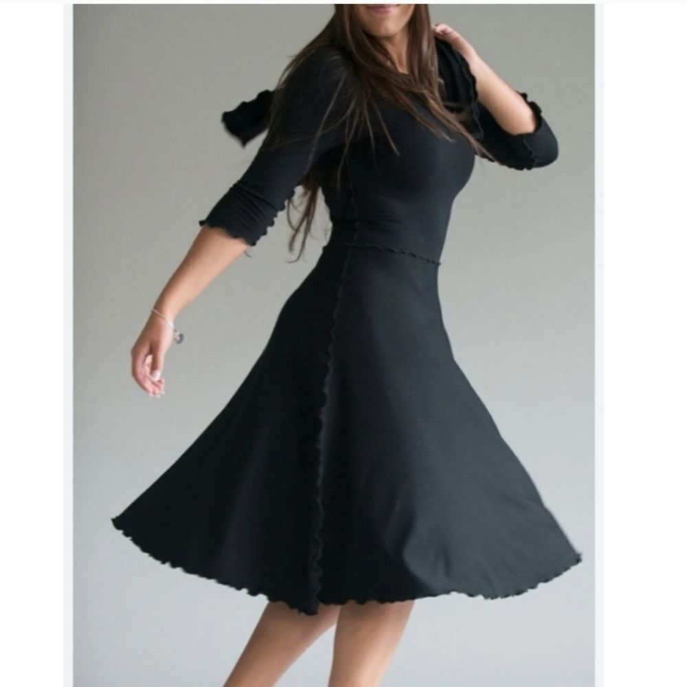 ANGELROX Audrey Dress Bamboo Blend Gray Womens Size Bird‎ 2/4 - Picture 7 of 7
